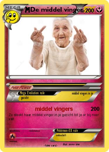 Pokemon De middel vinger