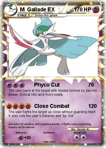 Pokemon M  Gallade EX