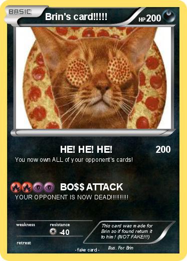 Pokemon Brin's card!!!!!