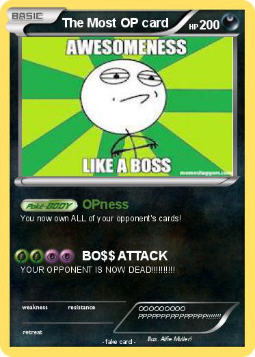 Pokemon The Most OP card