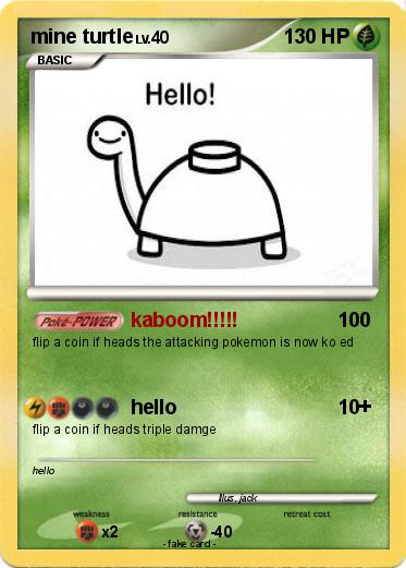 Pokemon mine turtle