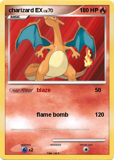 Pokemon charizard EX