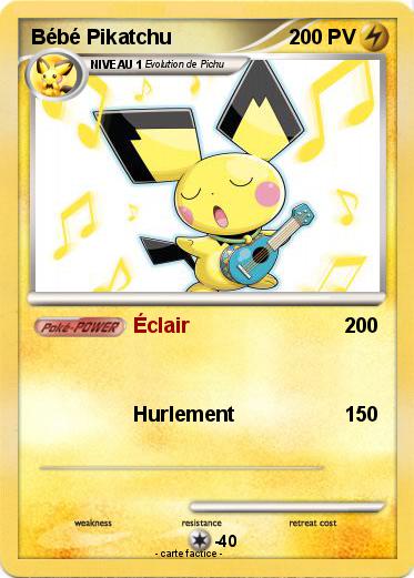 Pokemon Bébé Pikatchu