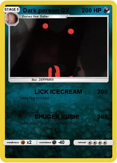 Pokemon Dark person GX