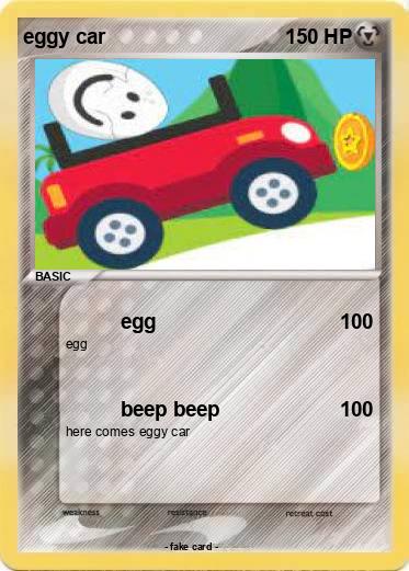 Pokemon eggy car