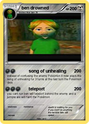 Pokemon ben drowned
