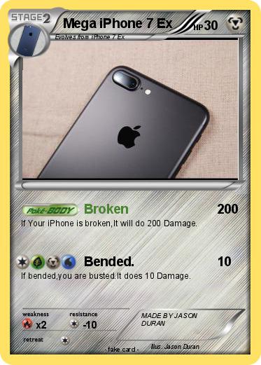 Pokemon Mega iPhone 7 Ex