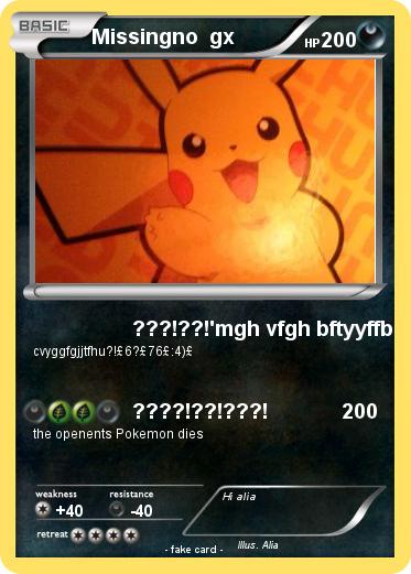 Pokemon Missingno  gx