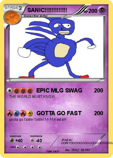 Pokemon SANIC!!!!!!!!!!!!!