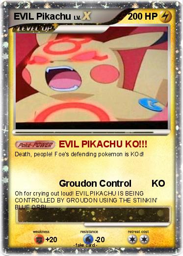 Pokemon EVIL Pikachu
