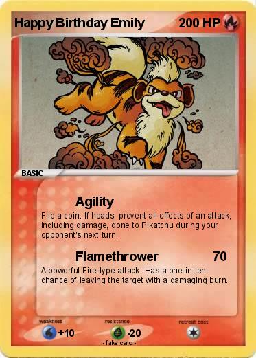 Pokemon Happy Birthday Emily