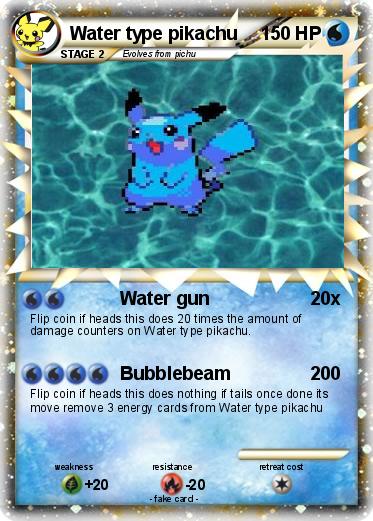 Pokemon Water type pikachu