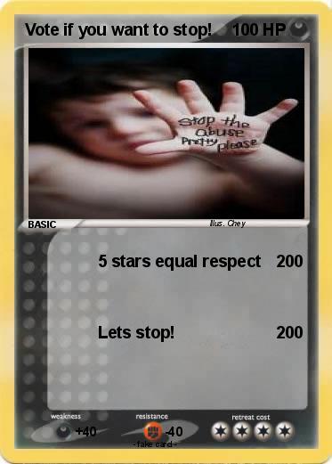 Pokemon Vote if you want to stop!