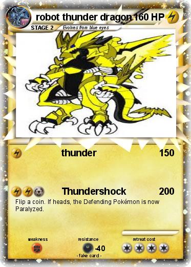 Pokemon robot thunder dragon