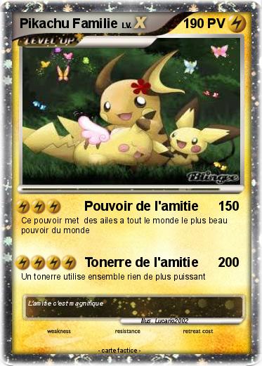 Pokemon Pikachu Familie
