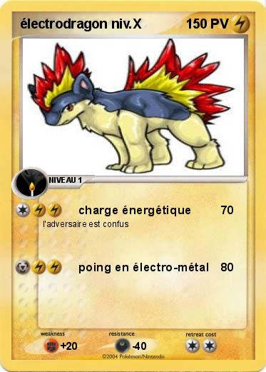Pokemon électrodragon niv.X