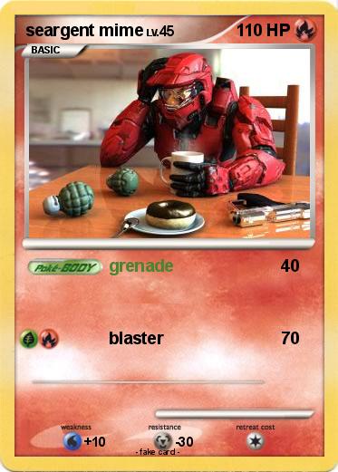 Pokemon seargent mime