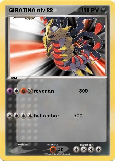 Pokemon GIRATINA niv 88