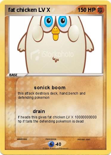 Pokemon fat chicken LV X