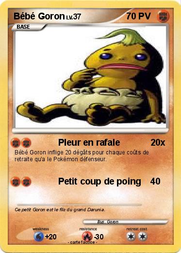 Pokemon Bébé Goron