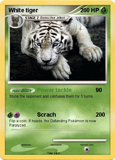 Pokemon White tiger