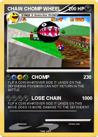Pokemon CHAIN CHOMP WHEEL