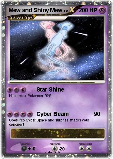 Pokemon Mew and Shiny Mew