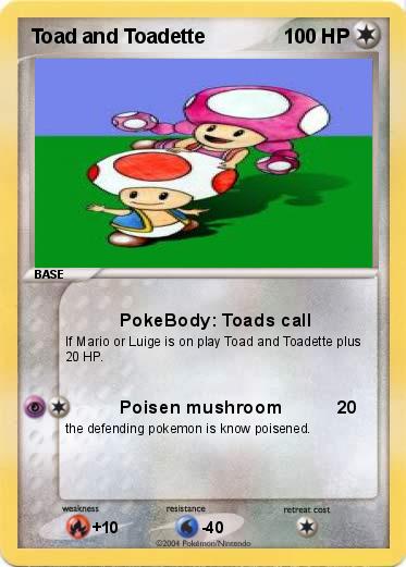 Pokemon Toad and Toadette