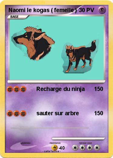 Pokemon Naomi le kogas ( femelle )
