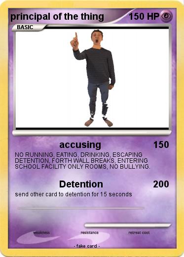 Pokemon principal of the thing