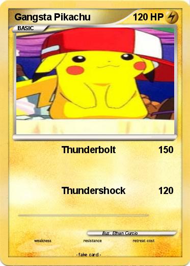 Pokemon Gangsta Pikachu