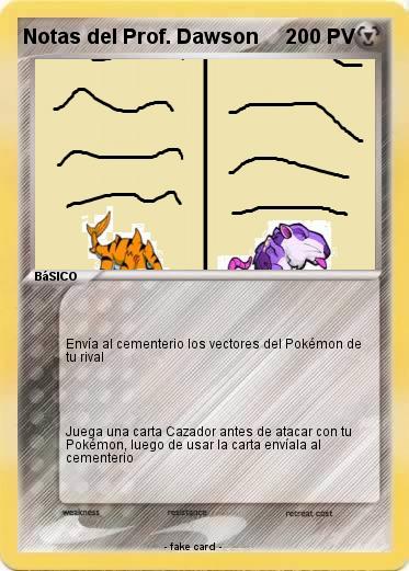 Pokemon Notas del Prof. Dawson