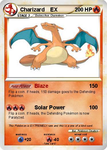 Pokemon Charizard    EX
