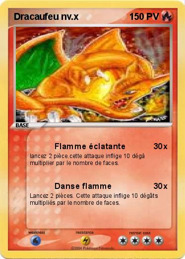 Pokemon Dracaufeu nv.x 