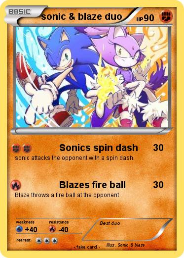 Pokemon sonic & blaze duo