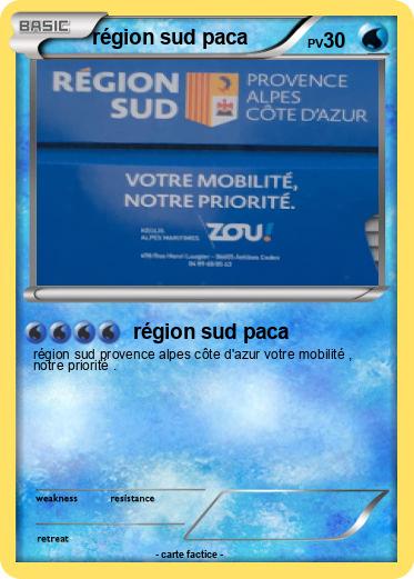 Pokemon région sud paca