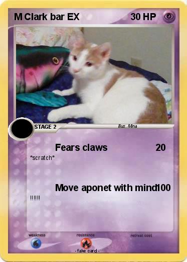 Pokemon M Clark bar EX