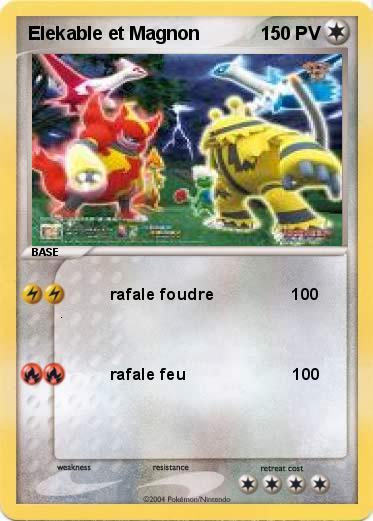 Pokemon Elekable et Magnon