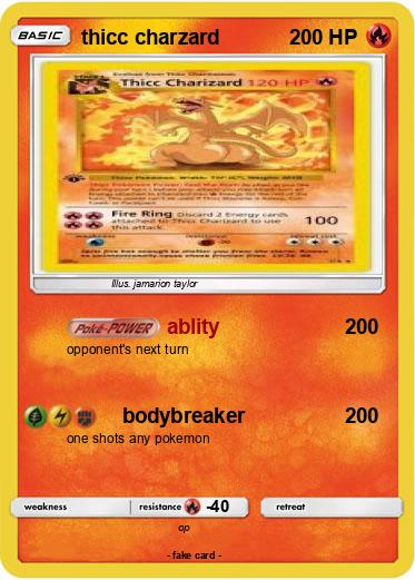 Pokemon thicc charzard