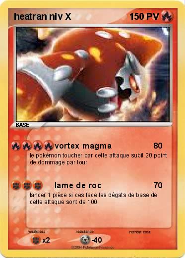 Pokemon heatran niv X