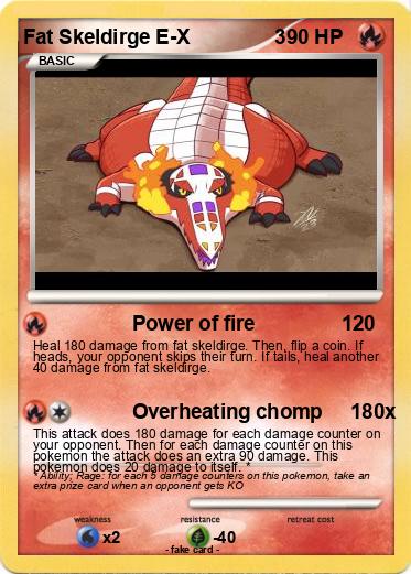Pokemon Fat Skeldirge E-X               3