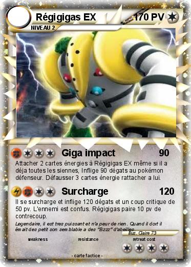 Pokemon Régigigas EX