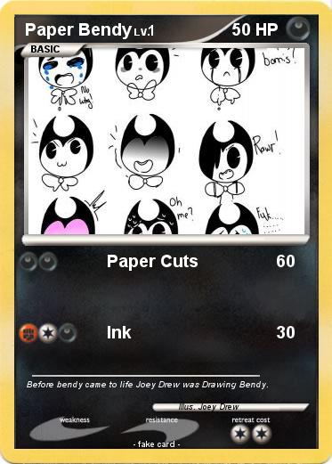 Pokemon Paper Bendy