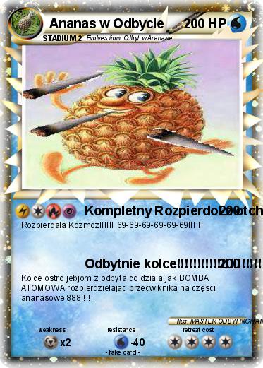 Pokemon Ananas w Odbycie