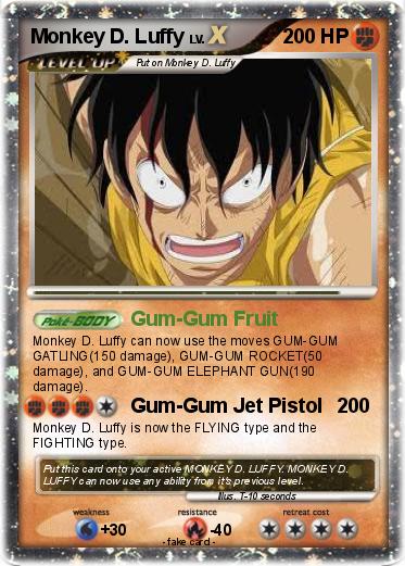 Pokemon Monkey D. Luffy