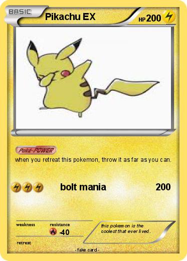 Pokemon Pikachu EX