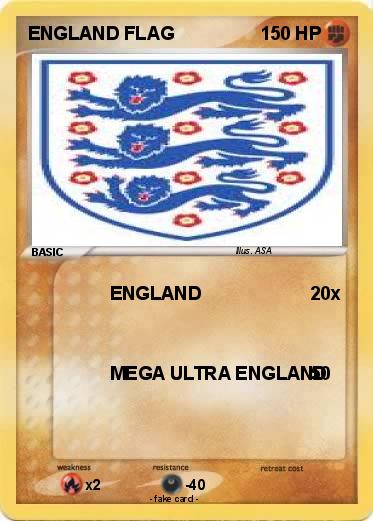 Pokemon ENGLAND FLAG