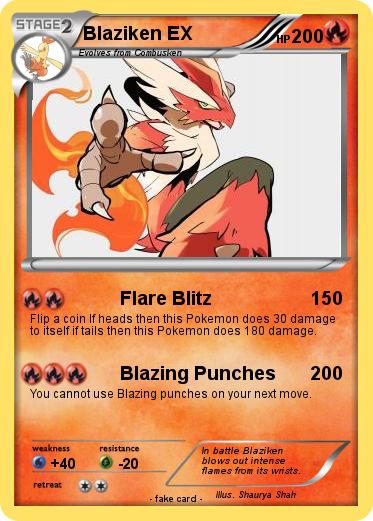 Pokemon Blaziken EX