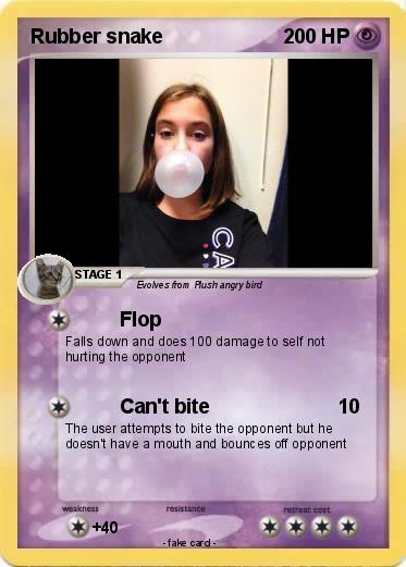 Pokemon Rubber snake