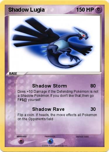 Pokemon Shadow Lugia